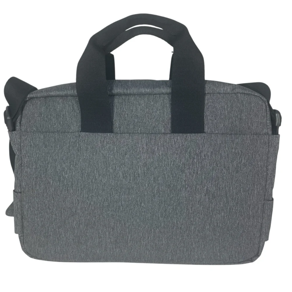 NEW Cote et Ciel 15” Laptop Bag Travel Messenger Briefcase Black Melange NWT